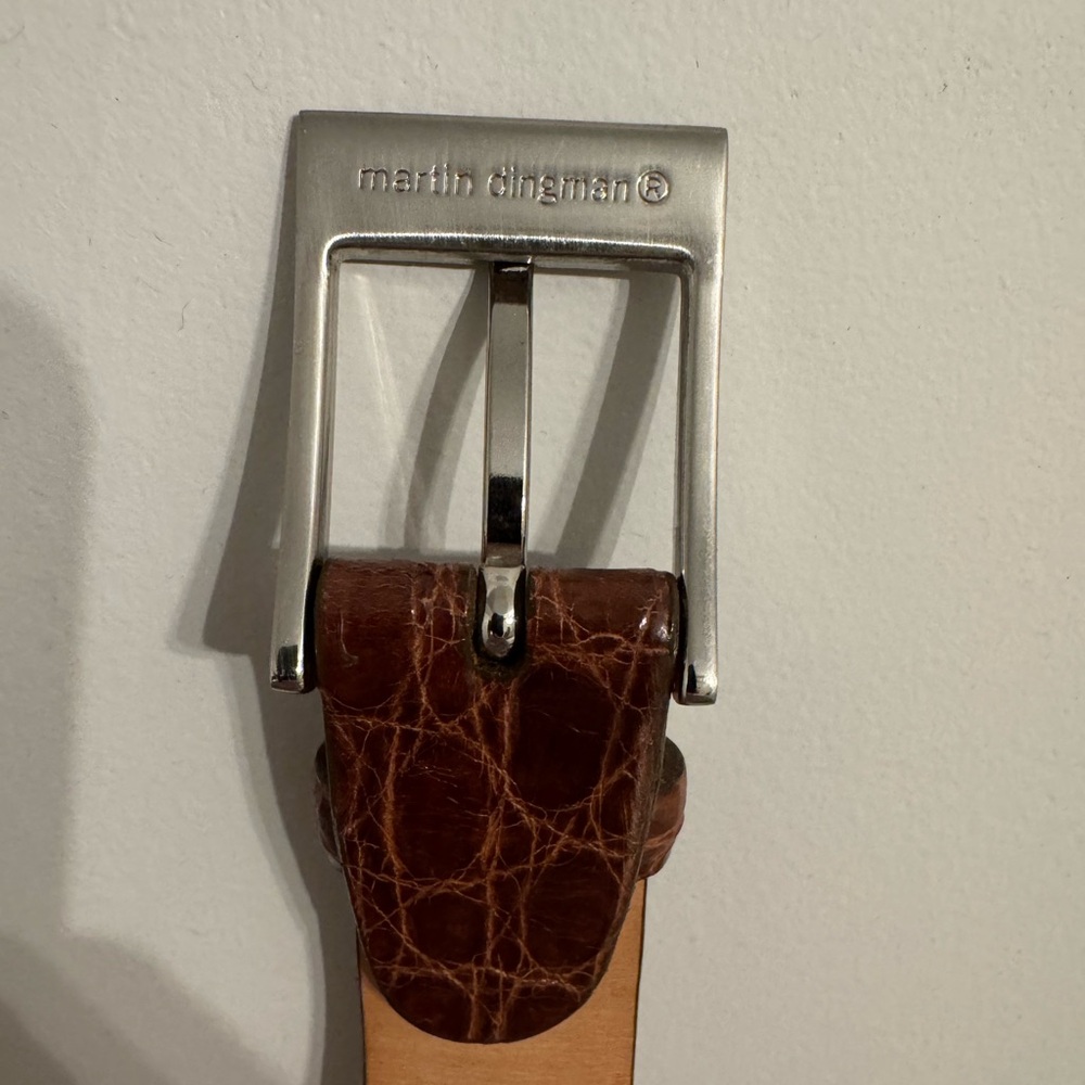 Martin Dingman Wallace Freshwater Crocodile Belt